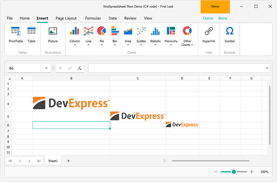 Cell Images, Spreadsheet Document API | DevExpress