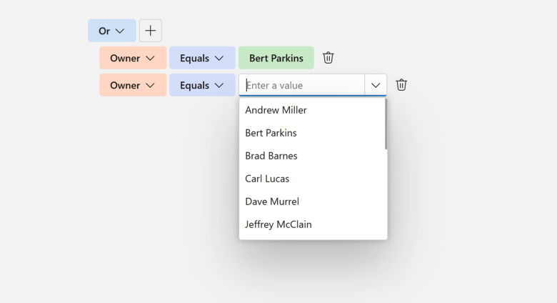 New Blazor Filter Builder — Configure Foreign Key Editing