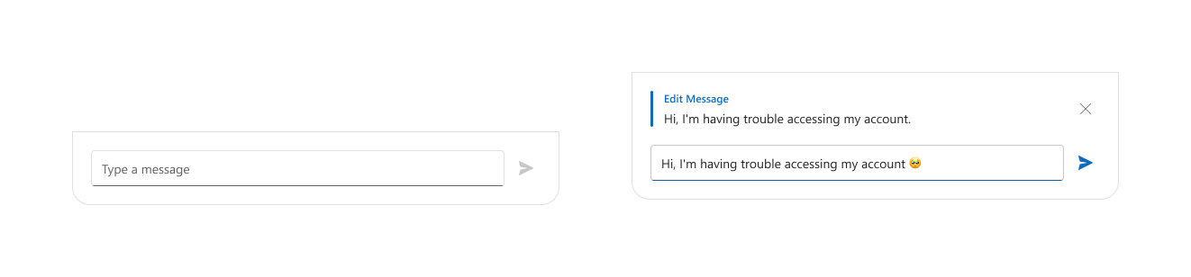 Chat message box when editing is invoked