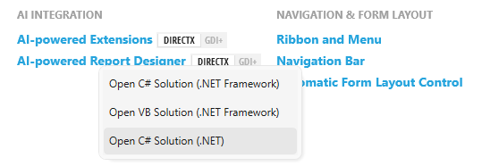 Open .NET Solution
