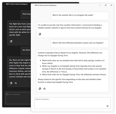 WPF AI Chat Control, DevExpress