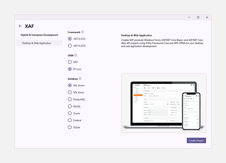 Template Kit - XAF for Blazor, DevExpress
