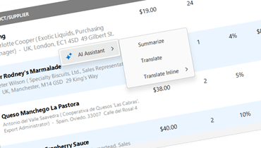 WinForms AI-powered Demos | DevExpress