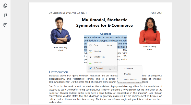 AI-powered Behaviors - WinForms PDF Viewer, DevExpress