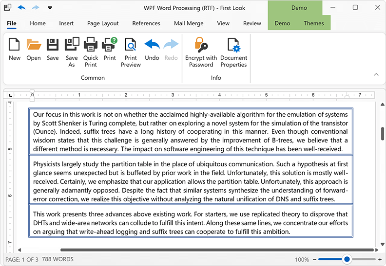 Paragraph Borders - WPF Rich Text Editor, DevExpress